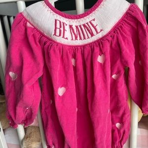 Smocked Corduroy Valentine’s Bubble
